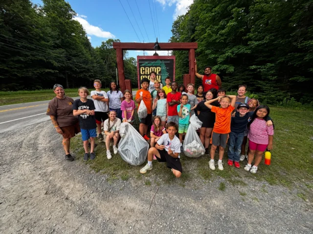 Our awesome Deaf Youth campers took a walk along the TOBIE trail today with a mission to keep nature clean!